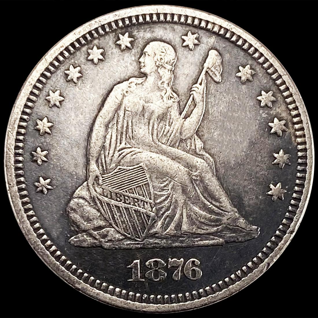 1876 Seated Liberty Quarter UNCIRCULATED (1 of 2)