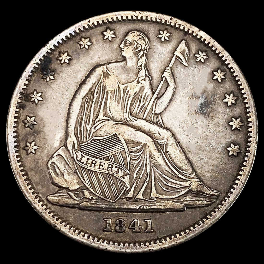 1841 Seated Liberty Half Dollar CLOSELY UNC (1 of 2)