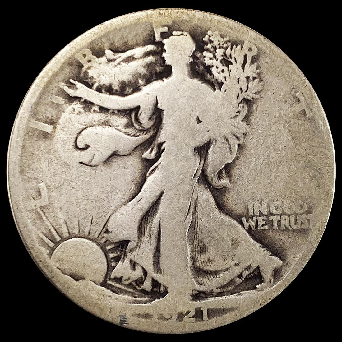 1921 Walking Liberty Half Dollar NICELY (1 of 2)
