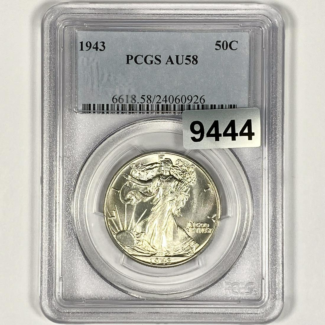 1943 Walking Liberty Half Dollar PCGS-AU58 (1 of 2)