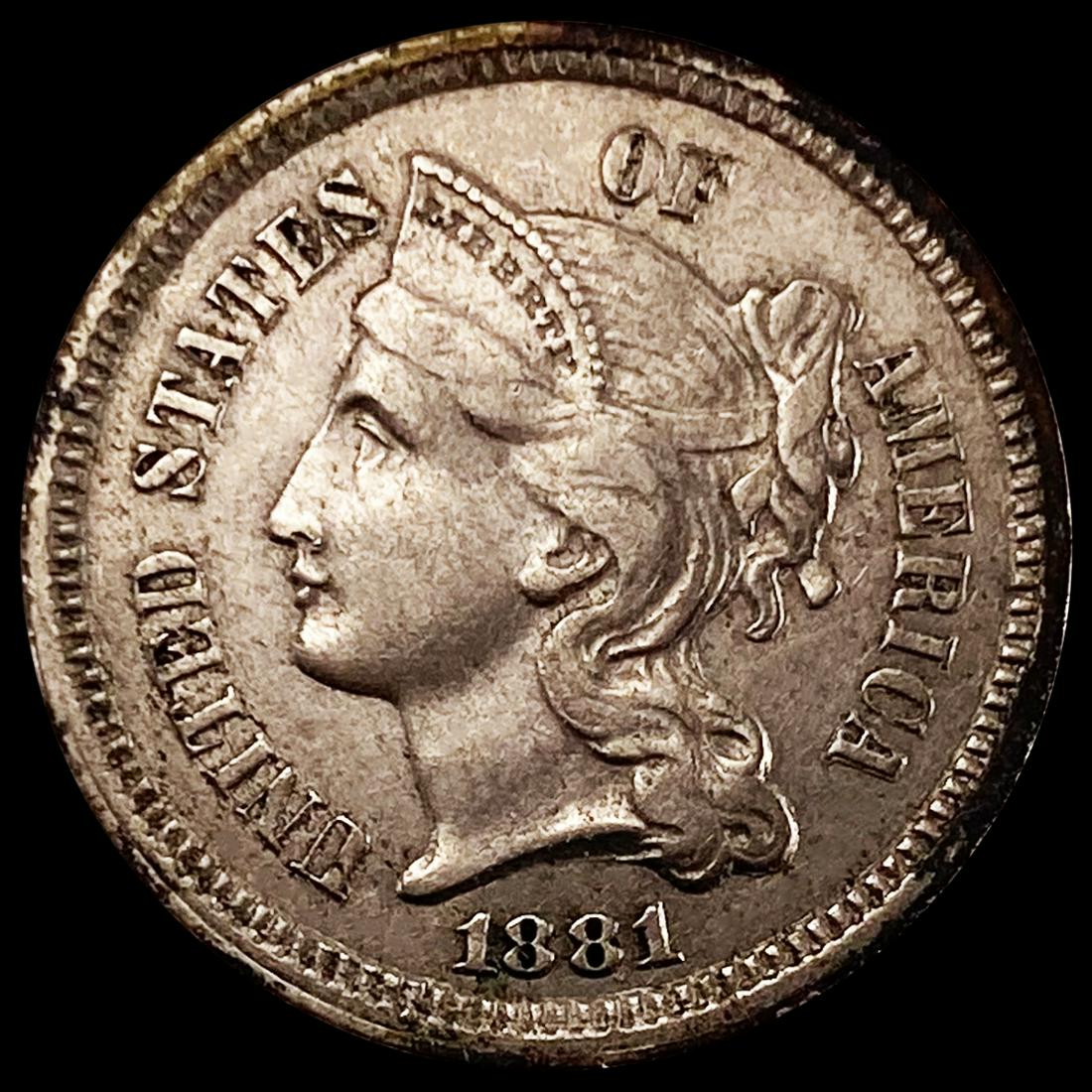 1881 Nickel Three Cent UNCIRCULATED (1 of 2)