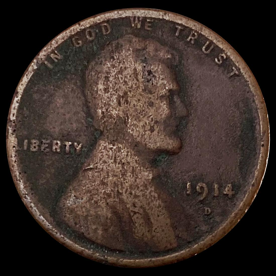 1914-D Wheat Cent LIGHTLY CIRCULATED (1 of 2)