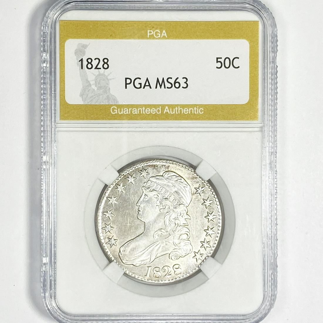1828 Capped Bust Half Dollar PGA-MS63 (1 of 2)