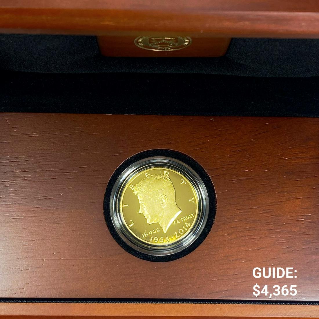 2014-W Kennedy Gold Half Dollar, .75ozt -Proof w/ (1 of 3)