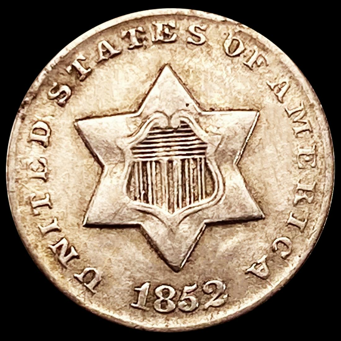 1852 Silver Three Cent UNCIRCULATED (1 of 2)