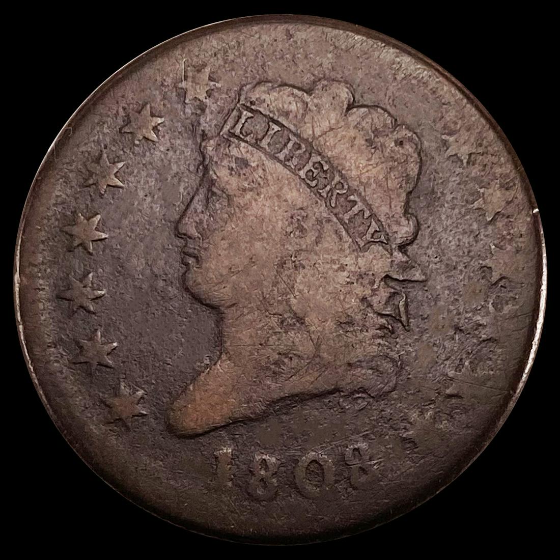 1808 Large Cent NICELY CIRCULATED (1 of 2)