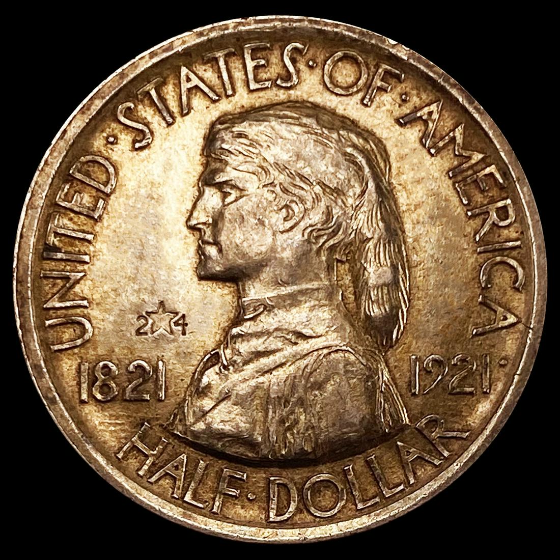 1921 2x4 Missouri Half Dollar UNCIRCULATED (1 of 2)