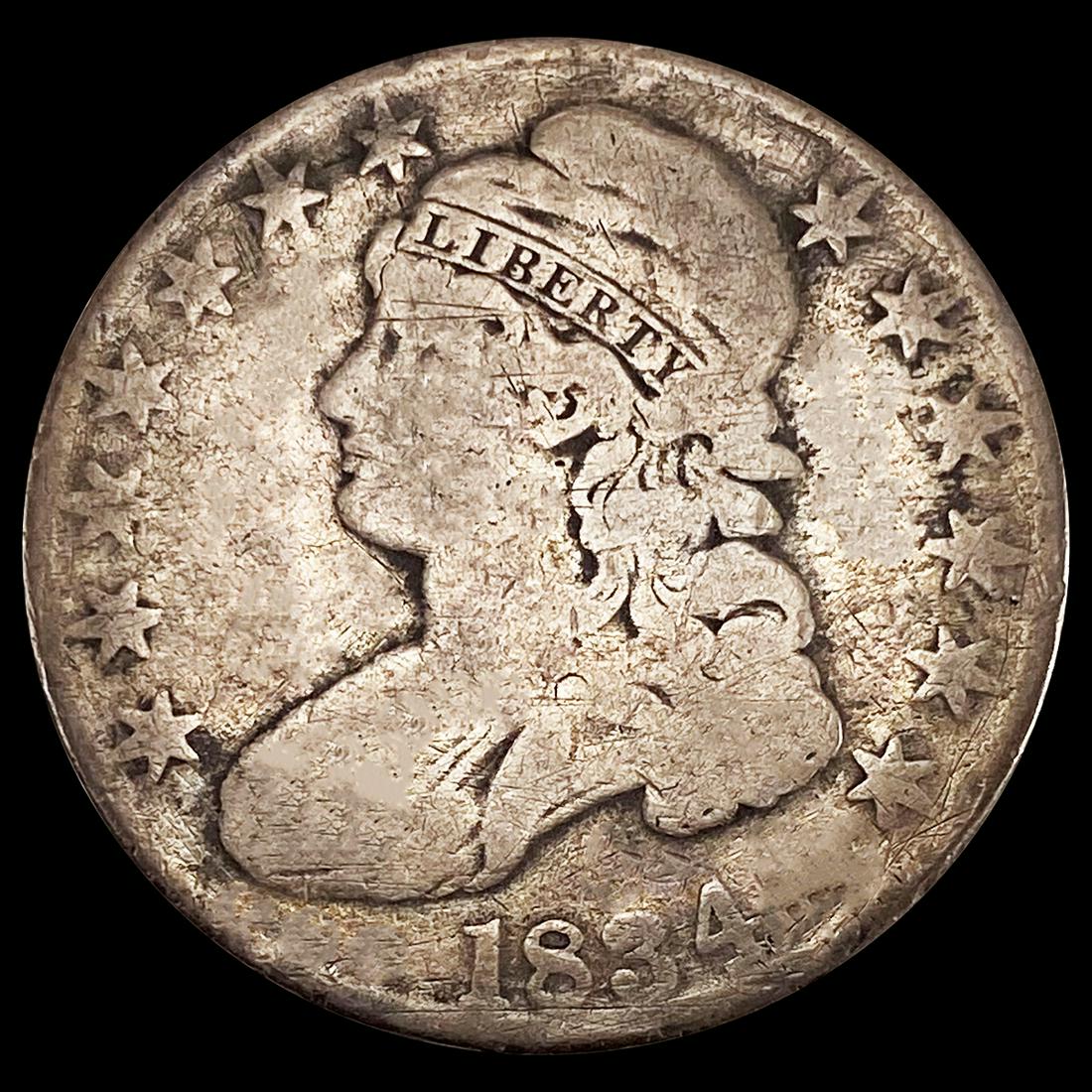 1834 Lg. Dt. & Ltrs. Capped Bust Half NICE CIRC (1 of 2)