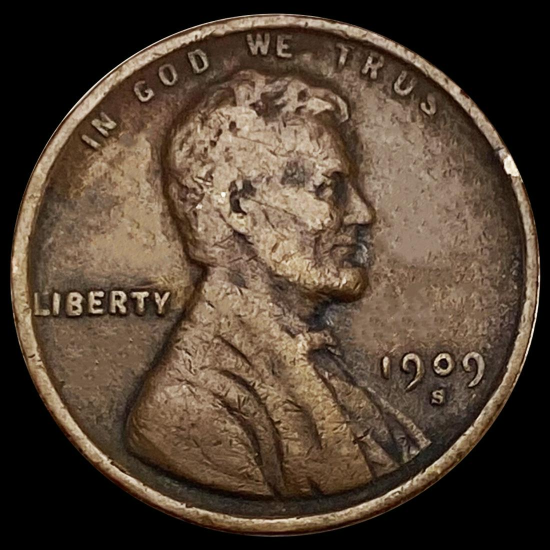 1909-S Wheat Cent NEARLY UNCIRCULATED (1 of 2)