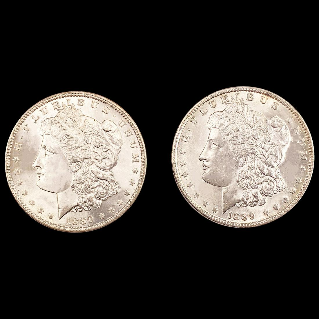 (2) 1889 Morgan Dollars UNCIRCULATED (1 of 2)