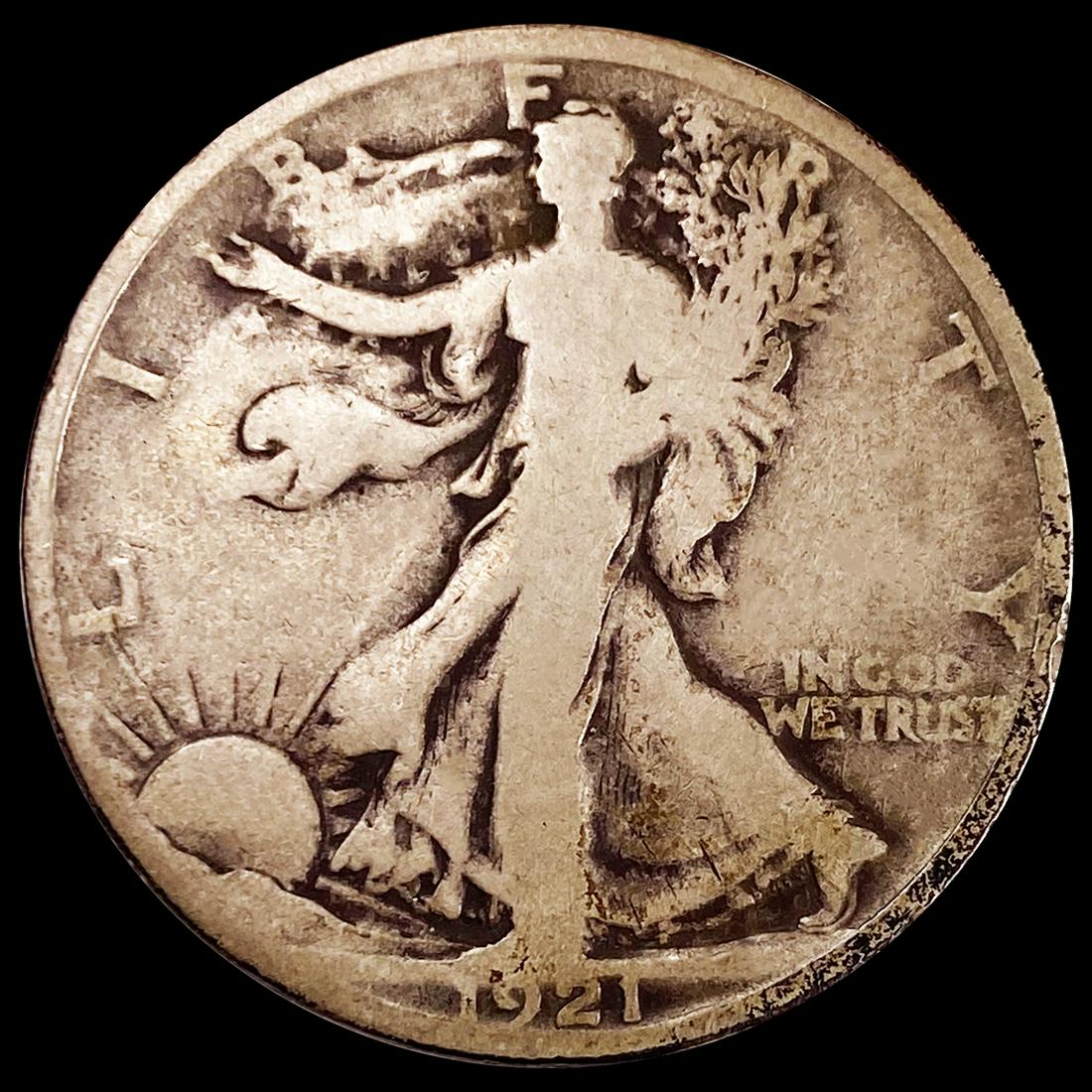 1921 Walking Liberty Half Dollar NICELY (1 of 2)