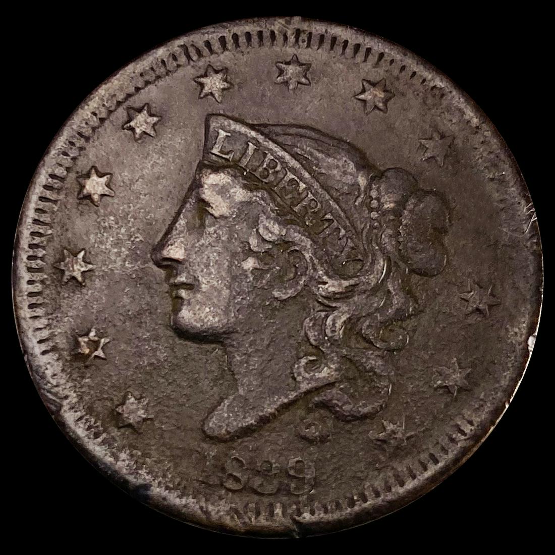1839 Large Cent ABOUT UNCIRCULATED (1 of 2)