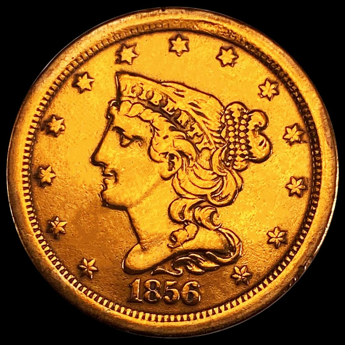 1856 Braided Hair Half Cent CLOSELY UNCIRCULATED (1 of 2)