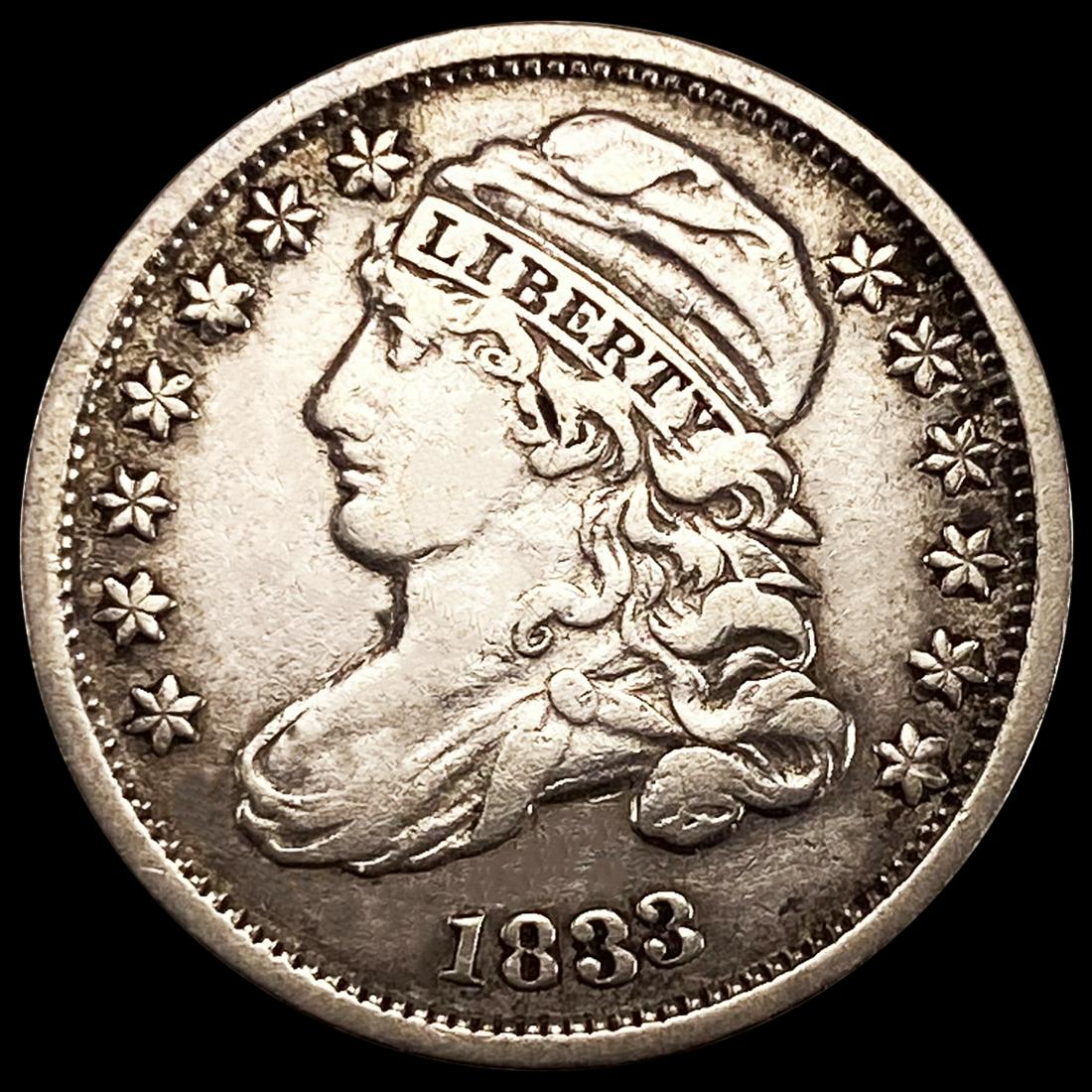 1833 Capped Bust Dime NEARLY UNCIRCULATED (1 of 2)