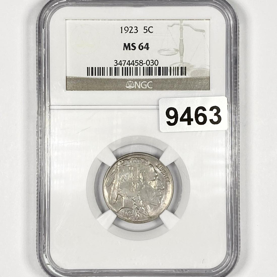 1923 Buffalo Nickel NGC-MS64 (1 of 2)
