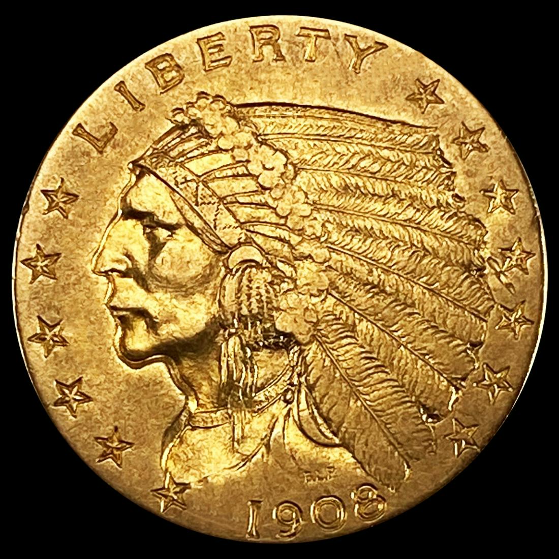1908 $2.50 Gold Quarter Eagle UNCIRCULATED (1 of 2)