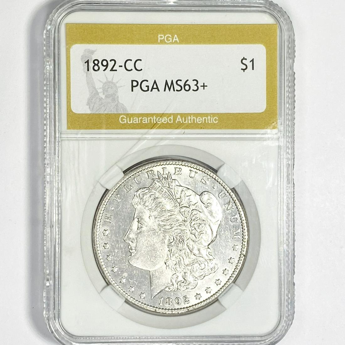 1892-CC Morgan Silver Dollar PGA-MS63+ (1 of 2)