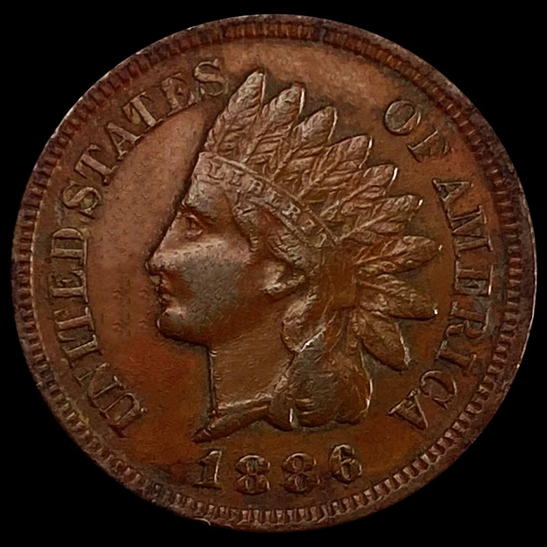 1886 Indian Head Cent CLOSELY UNCIRCULATED (1 of 2)