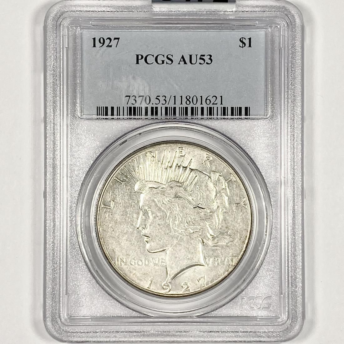 1927 Silver Peace Dollar PCGS-AU53 (1 of 2)