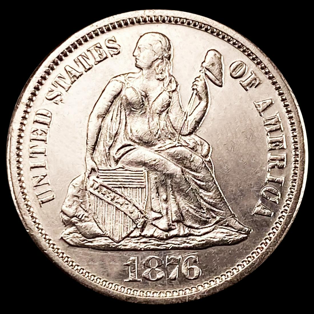 1876 Seated Liberty Dime UNCIRCULATED (1 of 2)