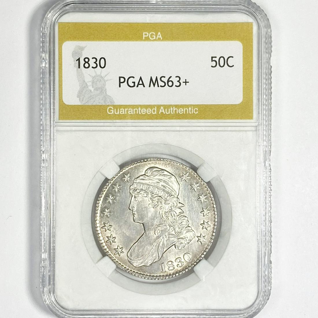 1830 Capped Bust Half Dollar PGA-MS63+ (1 of 2)
