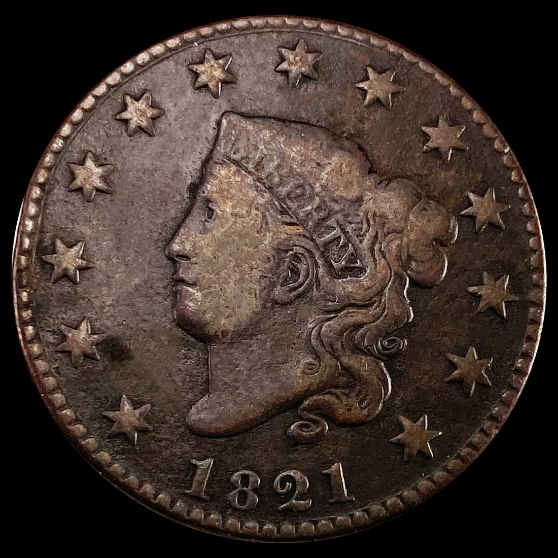 1821 Large Cent LIGHTLY CIRCULATED (1 of 2)