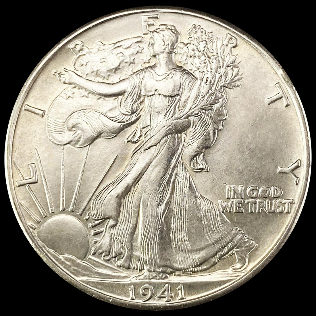 1941-D Walking Liberty Half Dollar CHOICE BU (1 of 2)
