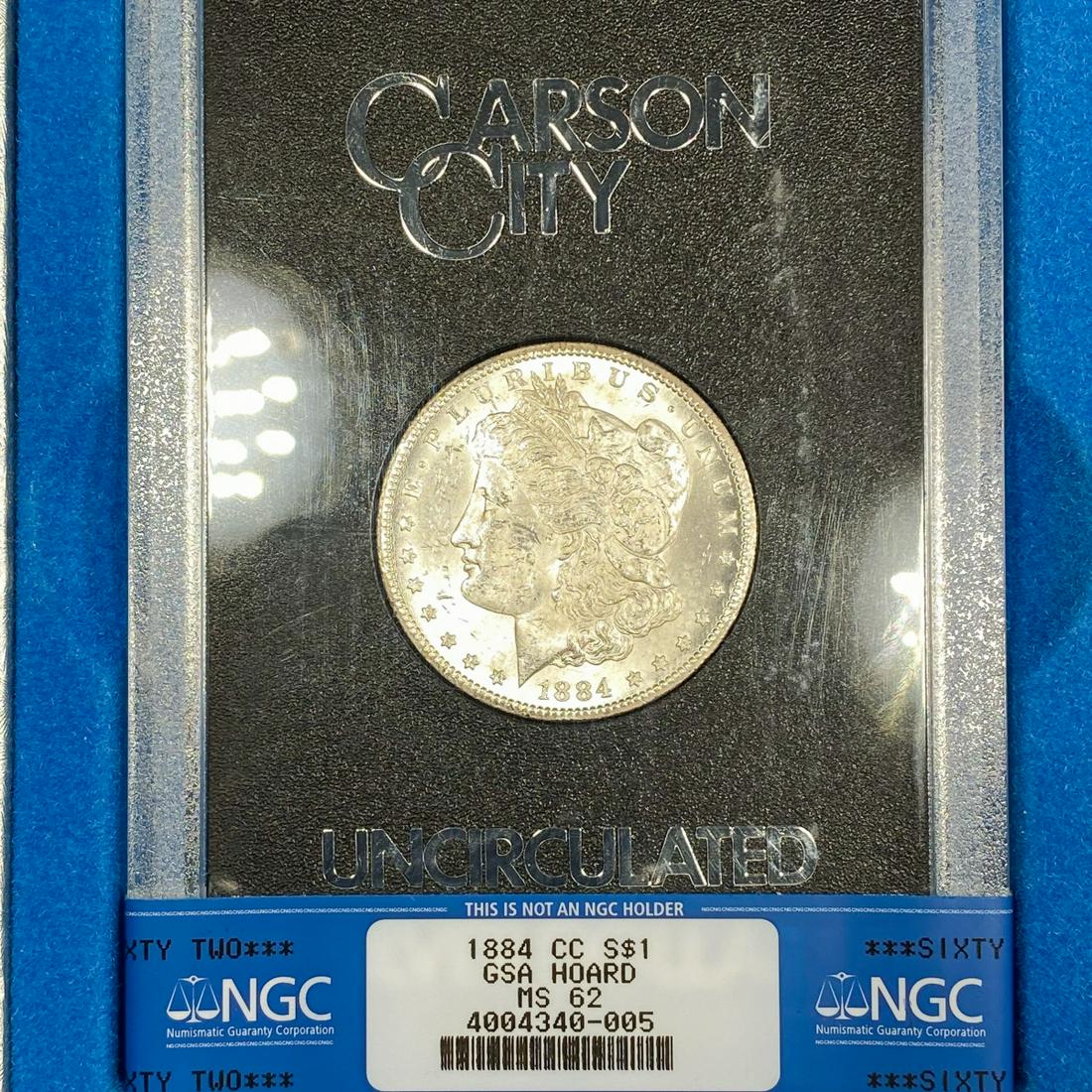 1884-CC Morgan Silver Dollar GSA Hoard - UNC (1 of 2)