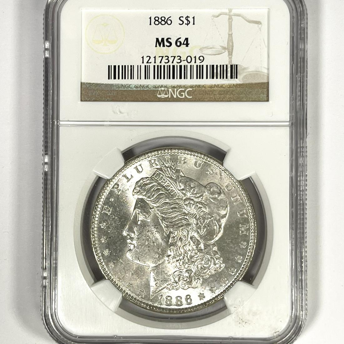 1886 Morgan Silver Dollar NGC - MS64 (1 of 2)
