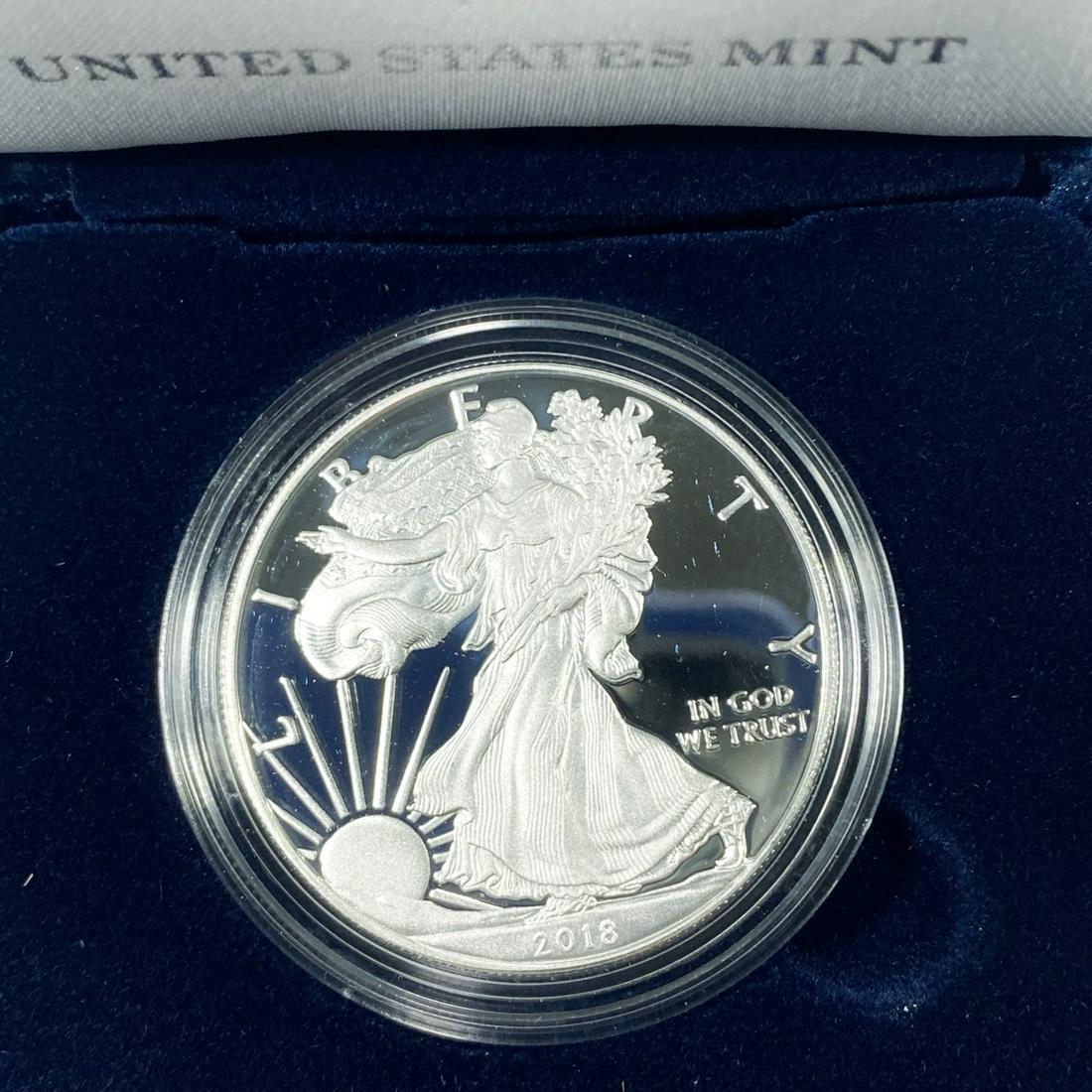 2018-S American Silver Eagle Dollar -Proof w/ (1 of 2)