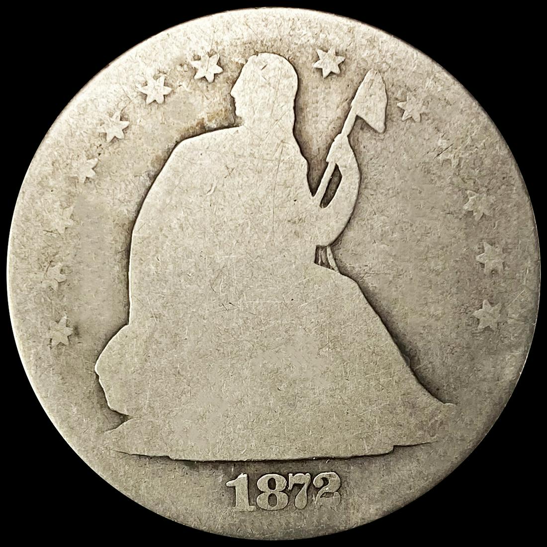 1872-S Seated Liberty Half Dollar NICELY (1 of 2)