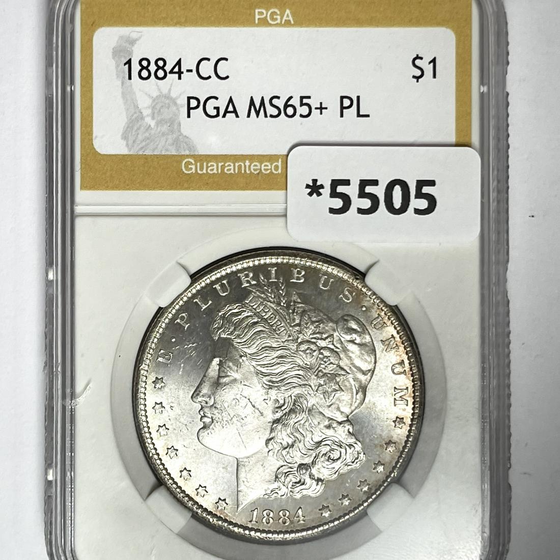 1884-CC Morgan Silver Dollar PGA-MS65+ PL (1 of 2)
