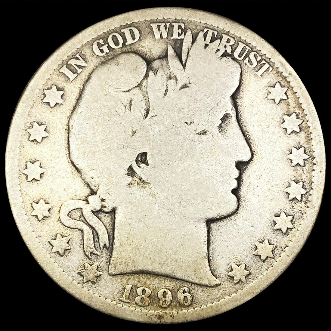 1896-S Barber Half Dollar NICELY CIRCULATED (1 of 2)