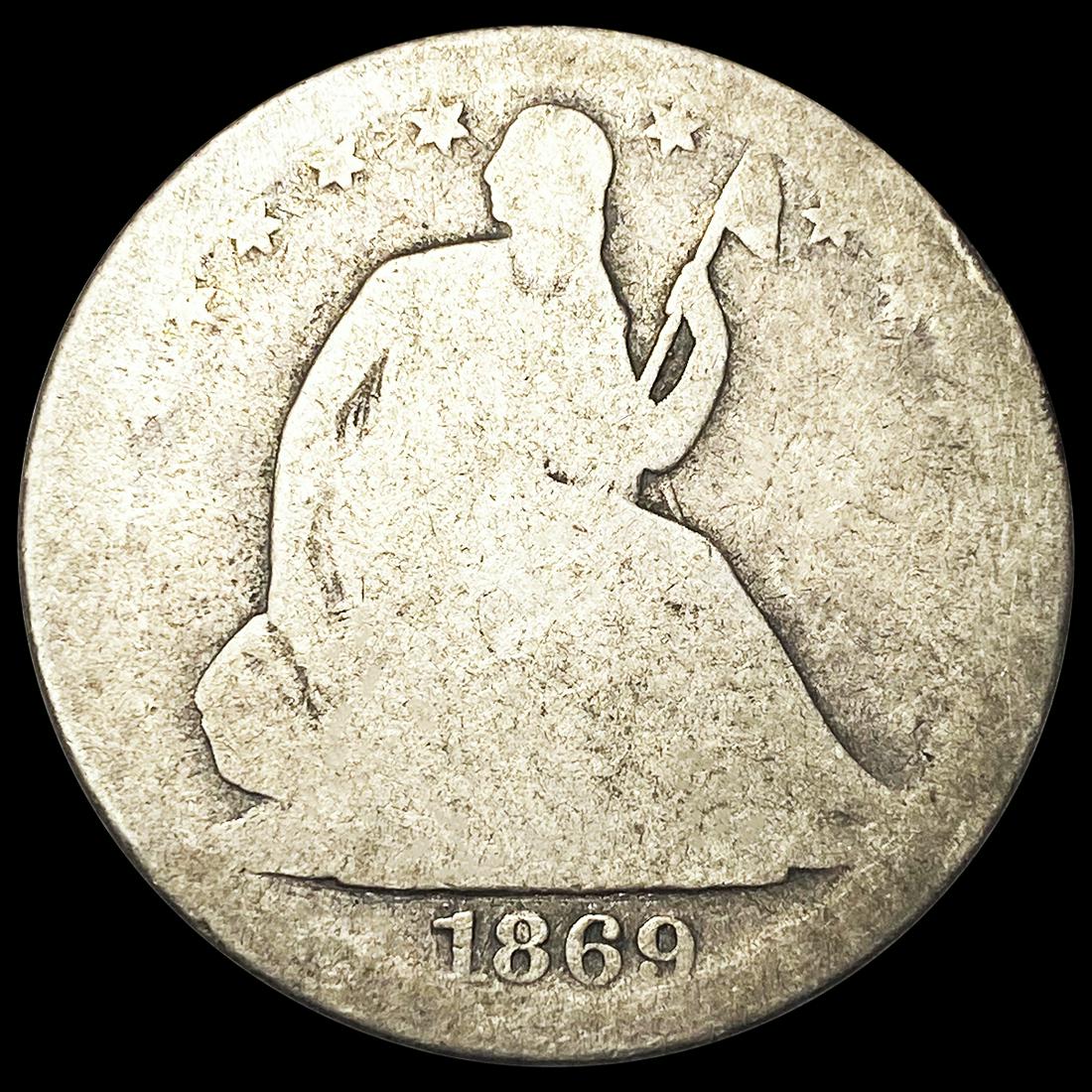 1869 Seated Liberty Half Dollar NICELY CIRCULATED (1 of 2)