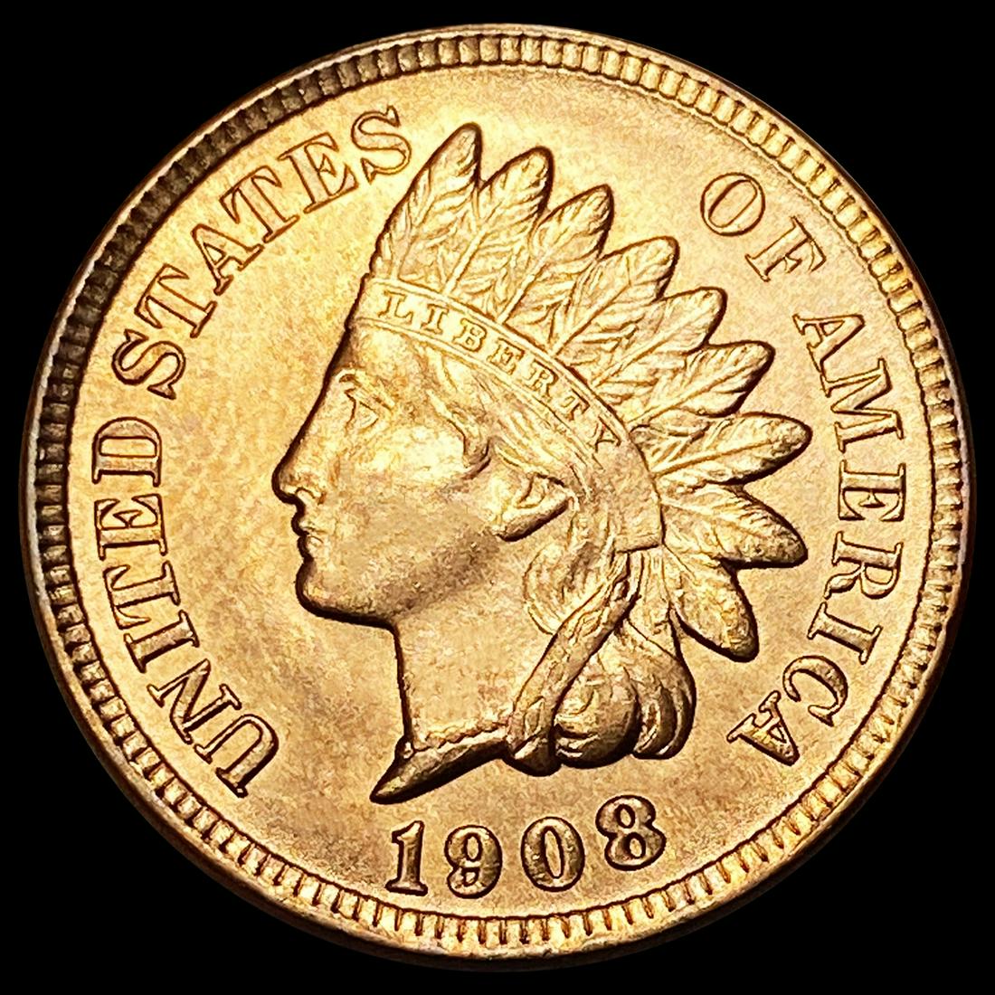 1908 RD Indian Head Cent UNCIRCULATED (1 of 2)