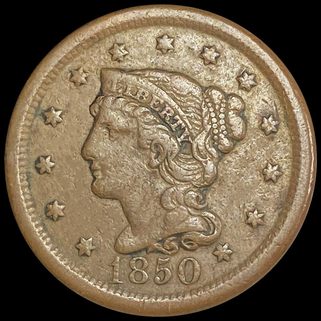 1850 Large Cent ABOUT UNCIRCULATED (1 of 2)