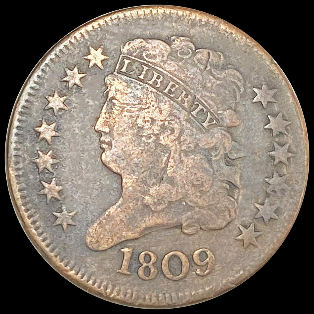 1809 Classic Head Half Cent NICELY CIRCULATED (1 of 2)