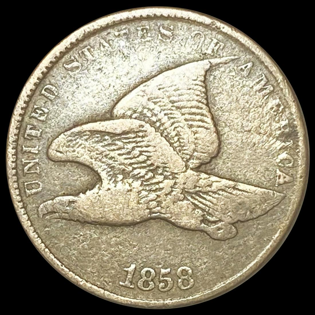 1858 Flying Eagle Cent NEARLY UNCIRCULATED (1 of 2)
