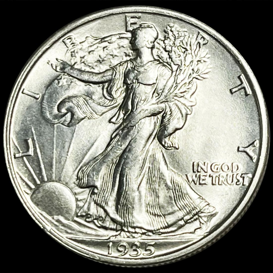 1935 Walking Liberty Half Dollar GEM BU (1 of 2)