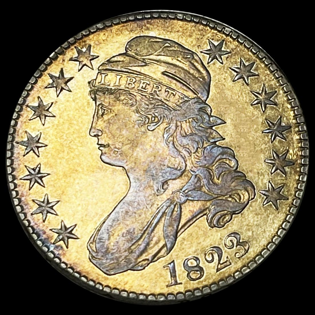 1823 Capped Bust Half Dollar NEARLY UNCIRCULATED (1 of 2)