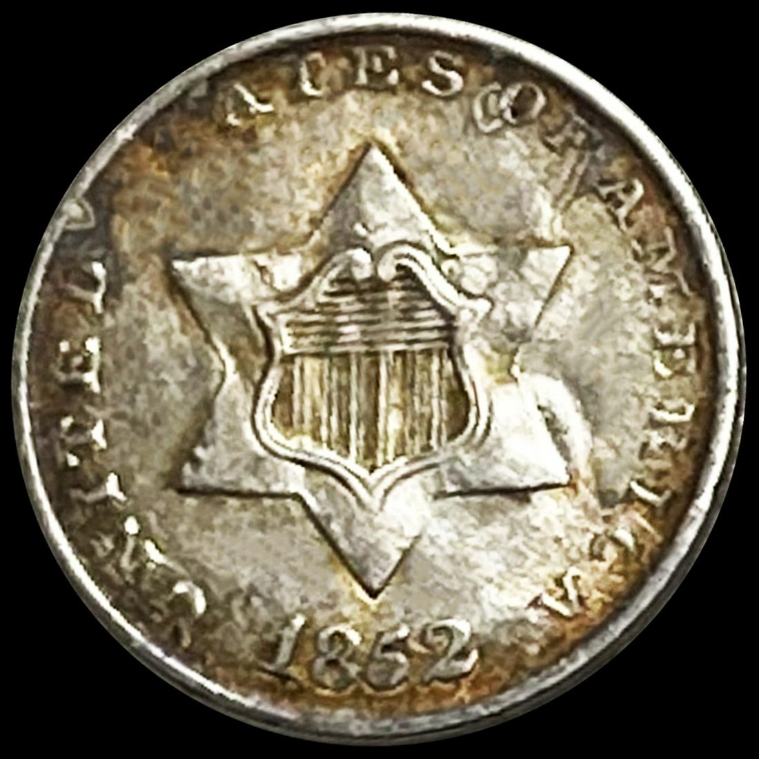 1852 Silver Three Cent UNCIRCULATED (1 of 2)