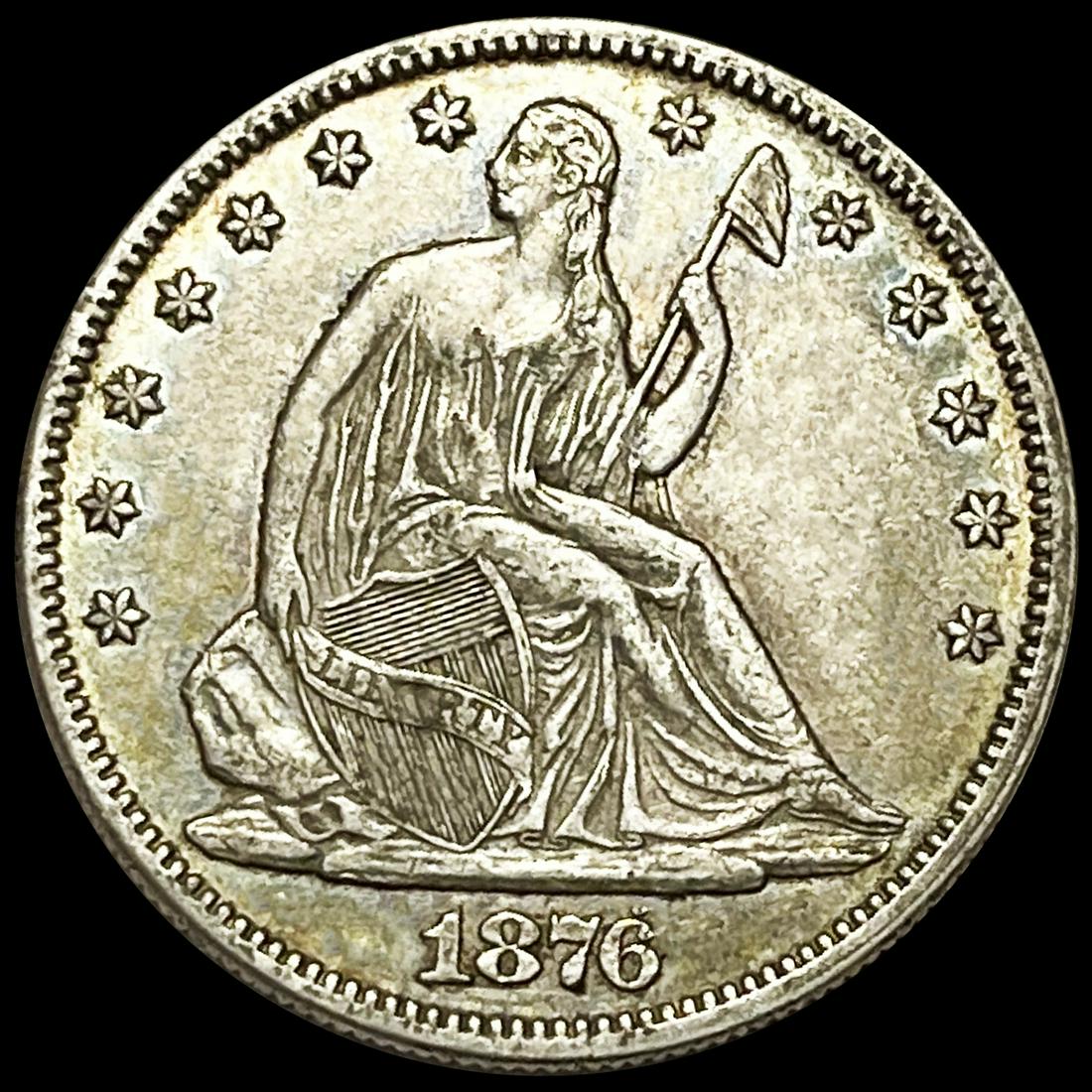 1876 Seated Liberty Half Dollar CLOSELY (1 of 2)