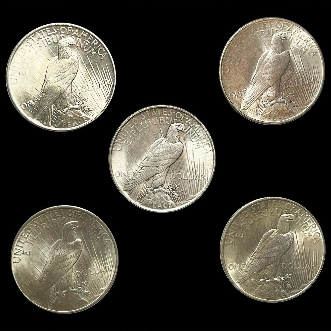 (5) Peace Dollars UNCIRCULATED (1 of 2)