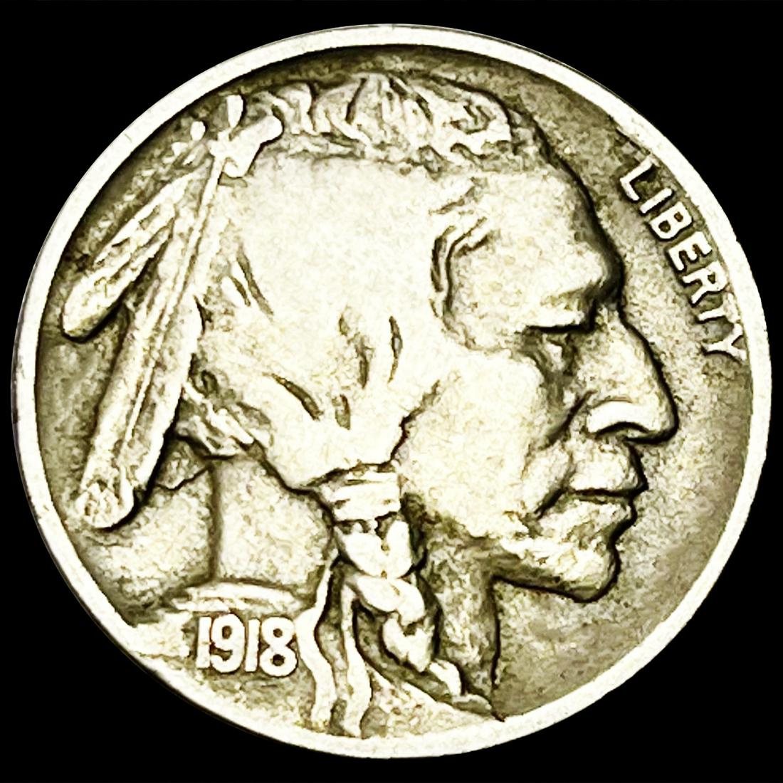 1918-D Buffalo Nickel ABOUT UNCIRCULATED (1 of 2)