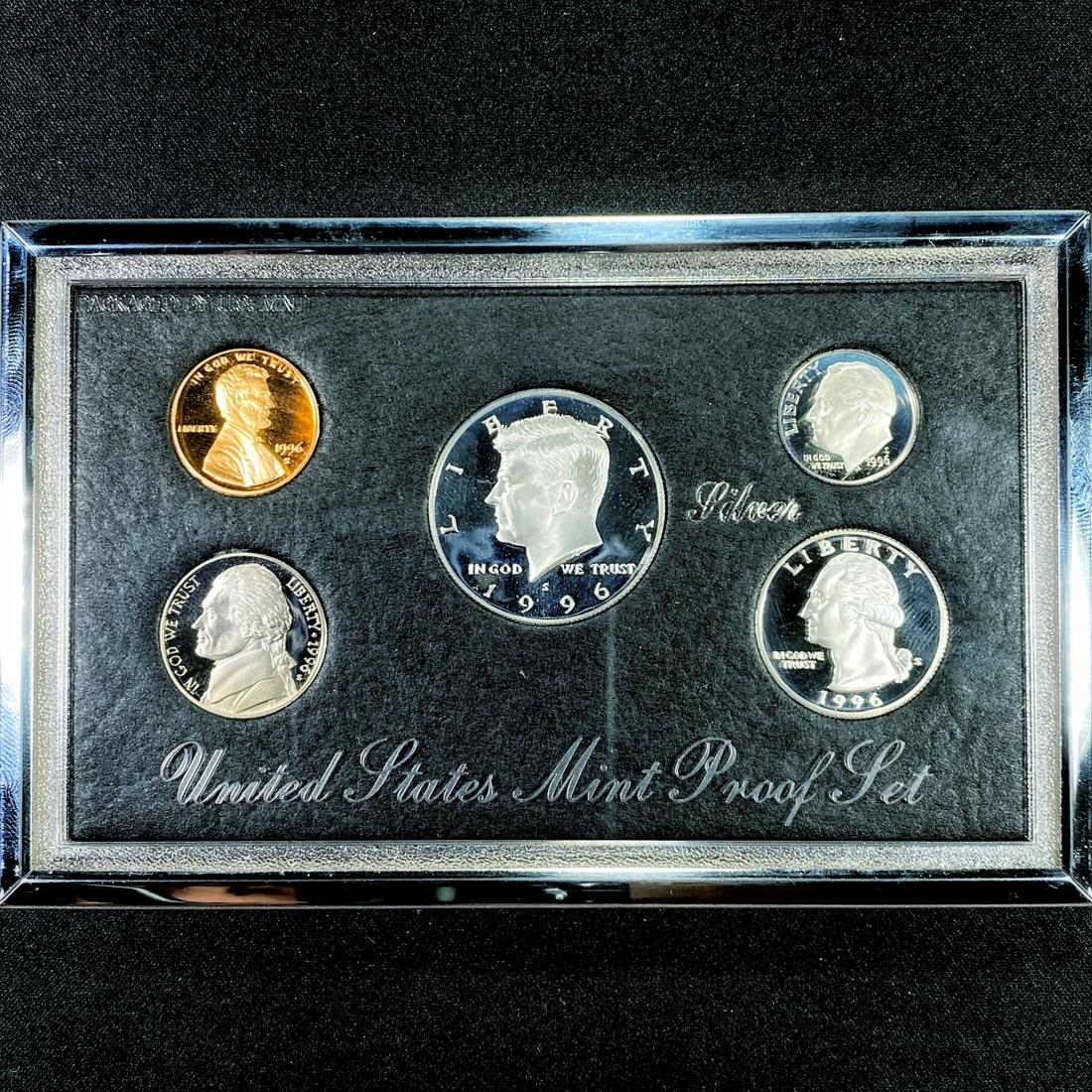 1996 US Mint Premier Silver Proof Set - GEM PROOF (1 of 3)