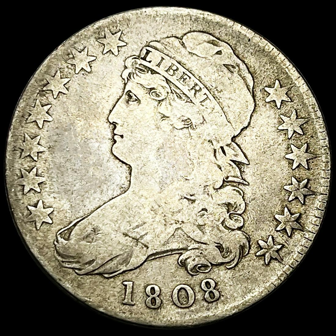 1808 Capped Bust Half Dollar NICELY CIRCULATED (1 of 2)