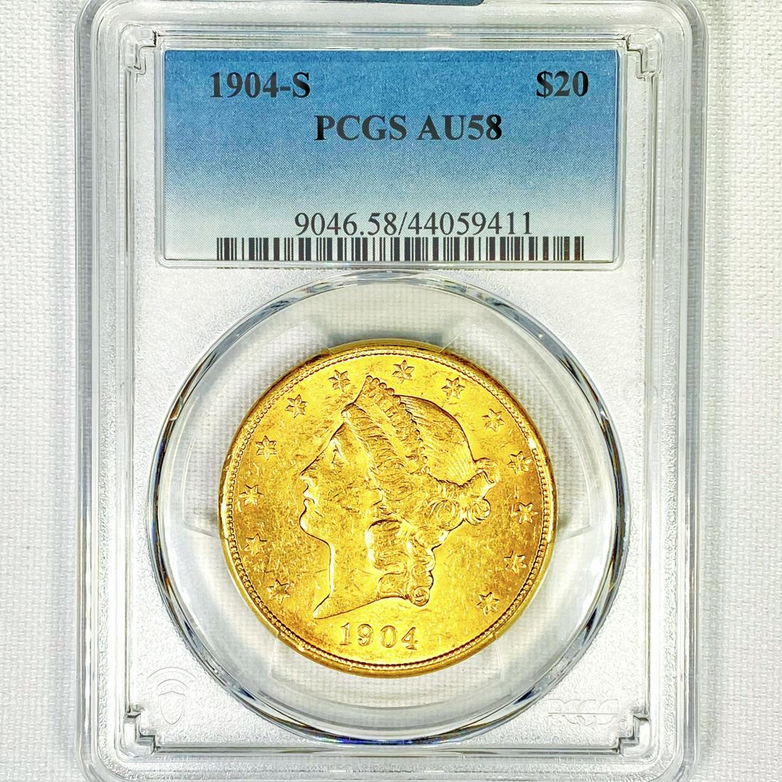 1904-S $20 Gold Double Eagle PCGS-AU58 (1 of 2)