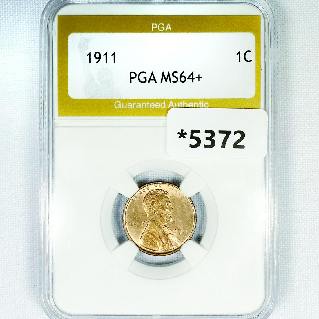 1911 Wheat Cent PGA-MS64+ (1 of 2)