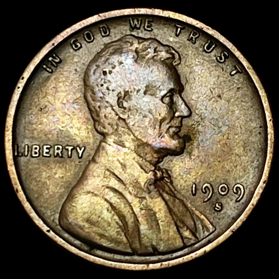 1909-S VDB Wheat Cent CLOSELY UNCIRCULATED (1 of 2)