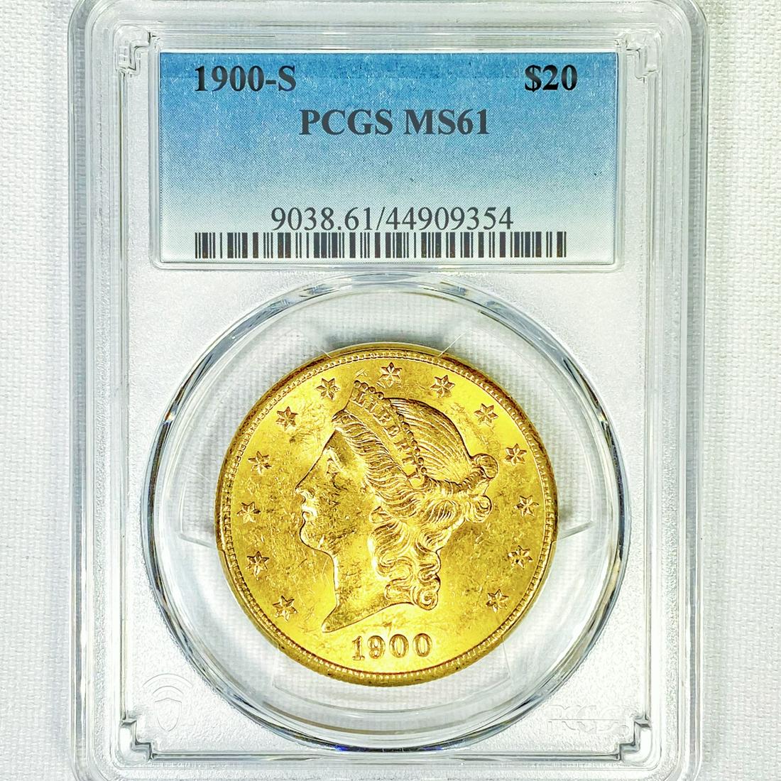 1900-S $20 Gold Double Eagle PCGS-MS61 (1 of 2)